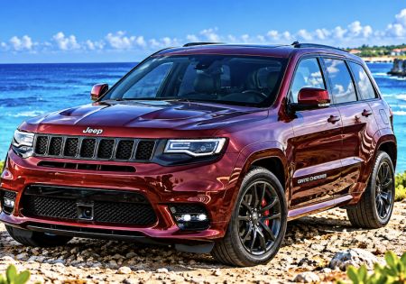 Jeep Grand Cherokee V6 rood met Sunroof