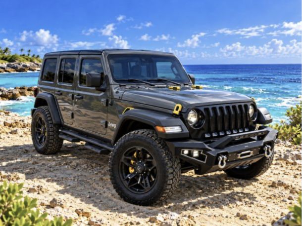 Jeep Wrangler huren met onbeperkte kilometers voor 1,2 of 3 dagen